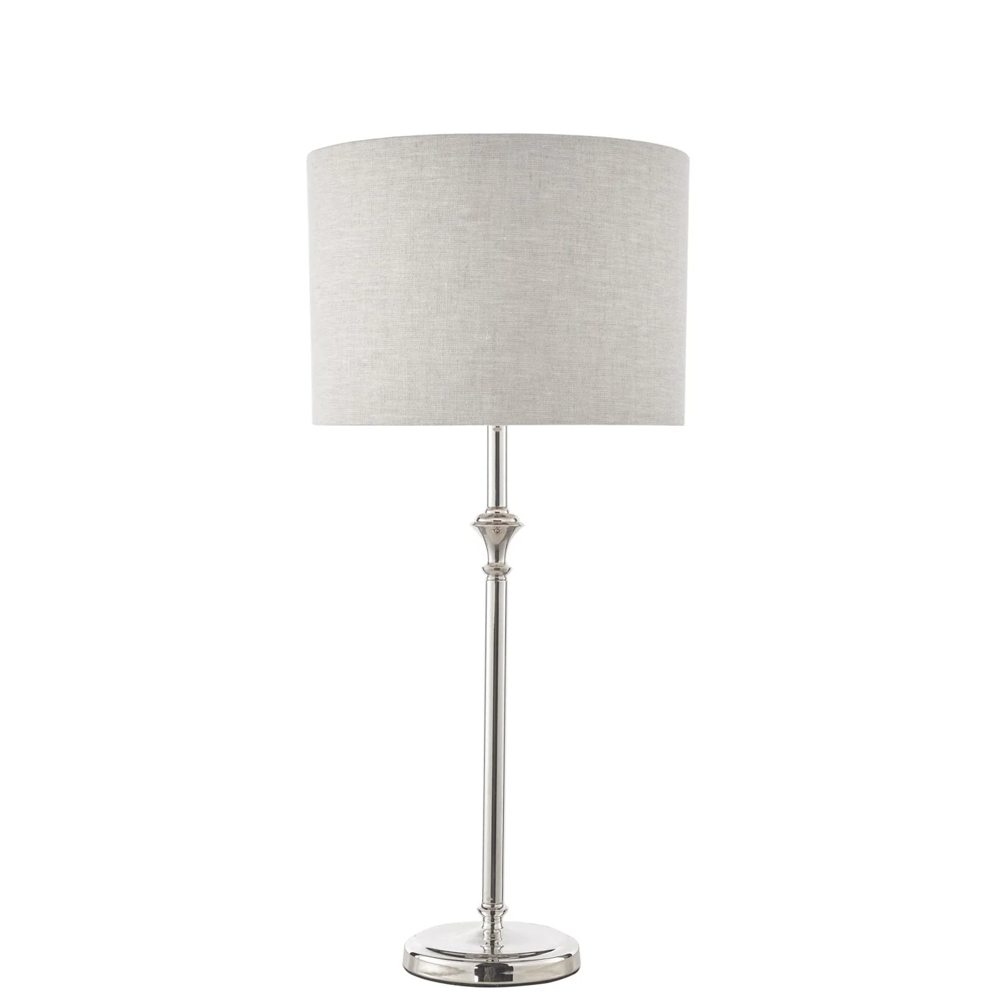 Highgrove Table Lamp Matt Antique Brass/Polished Chrome With Shade E14 - Image 6