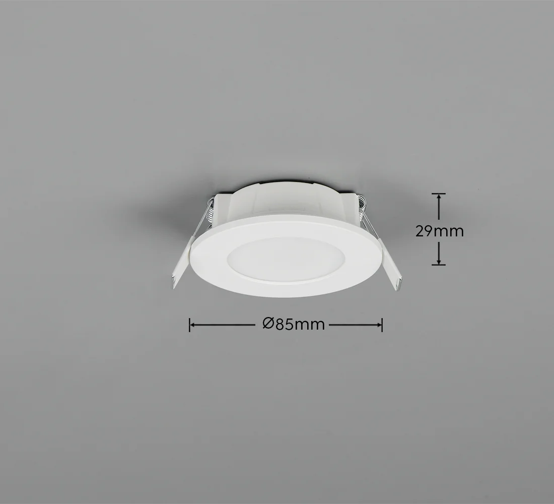 Himal Recessed Ceiling Light- White/ Nickel/ Black Finish - Image 14