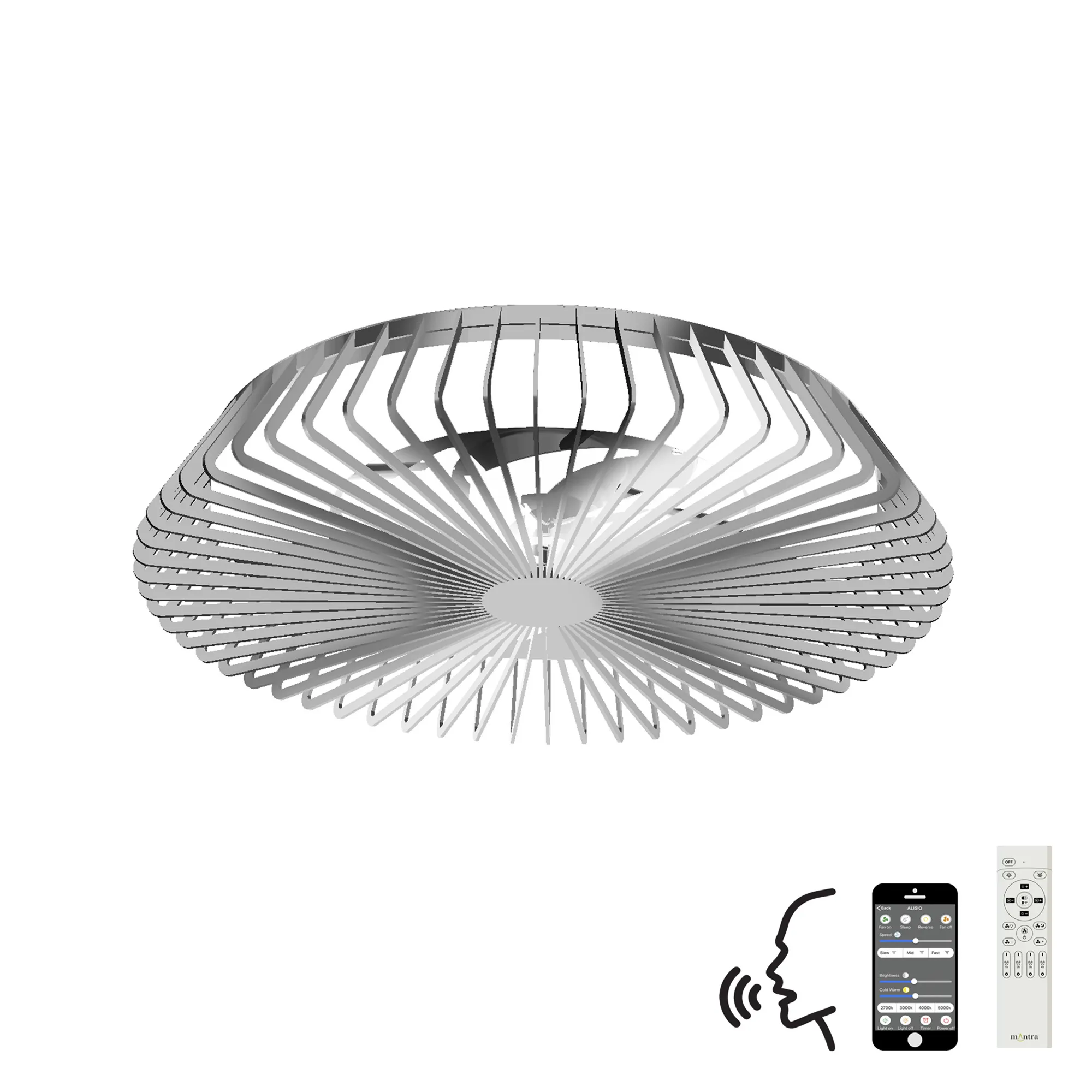 Himalaya LED Fan, Alexa/Google Voice Controls - Various Colours - Image 2