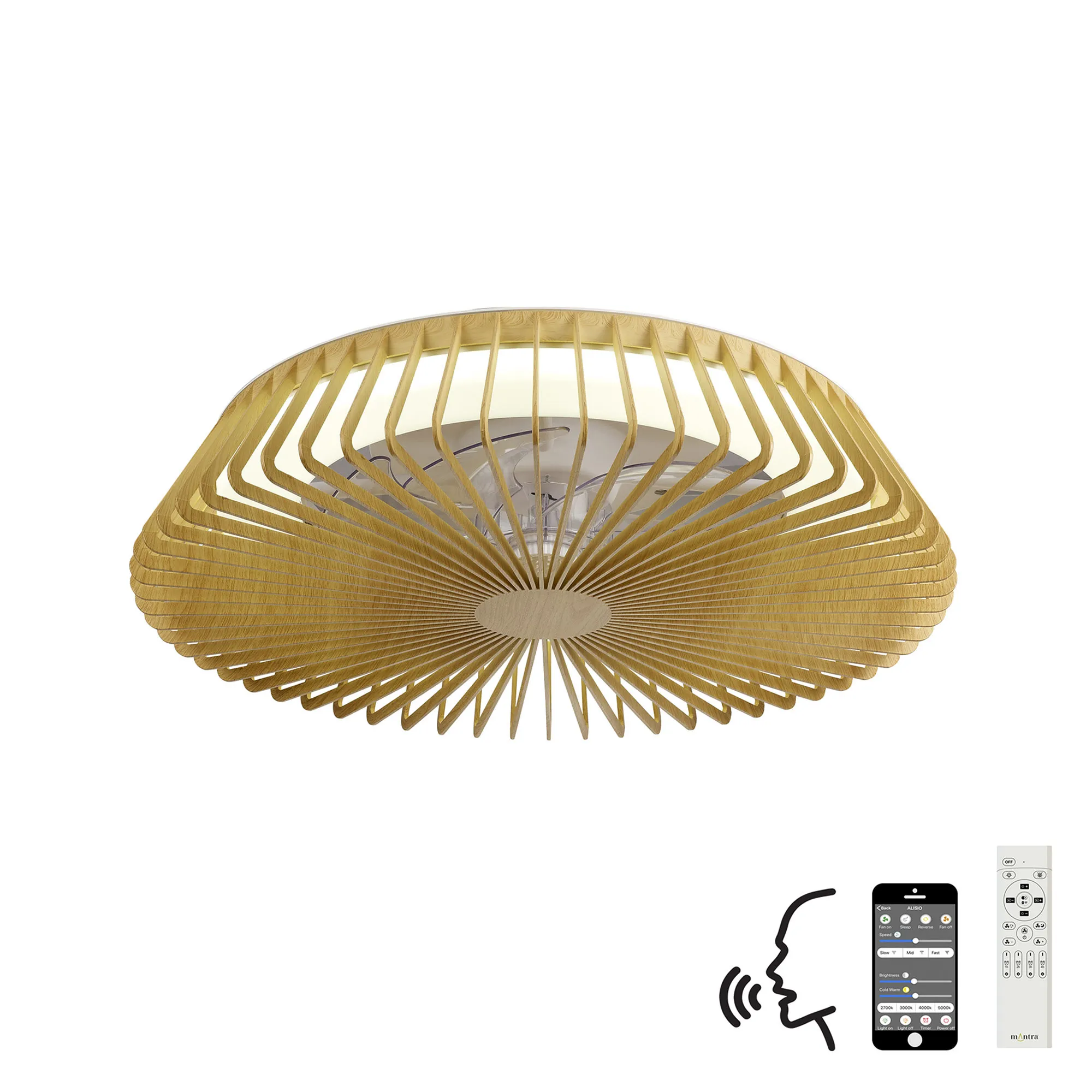 Himalaya LED Fan, Alexa/Google Voice Controls - Various Colours - Image 4