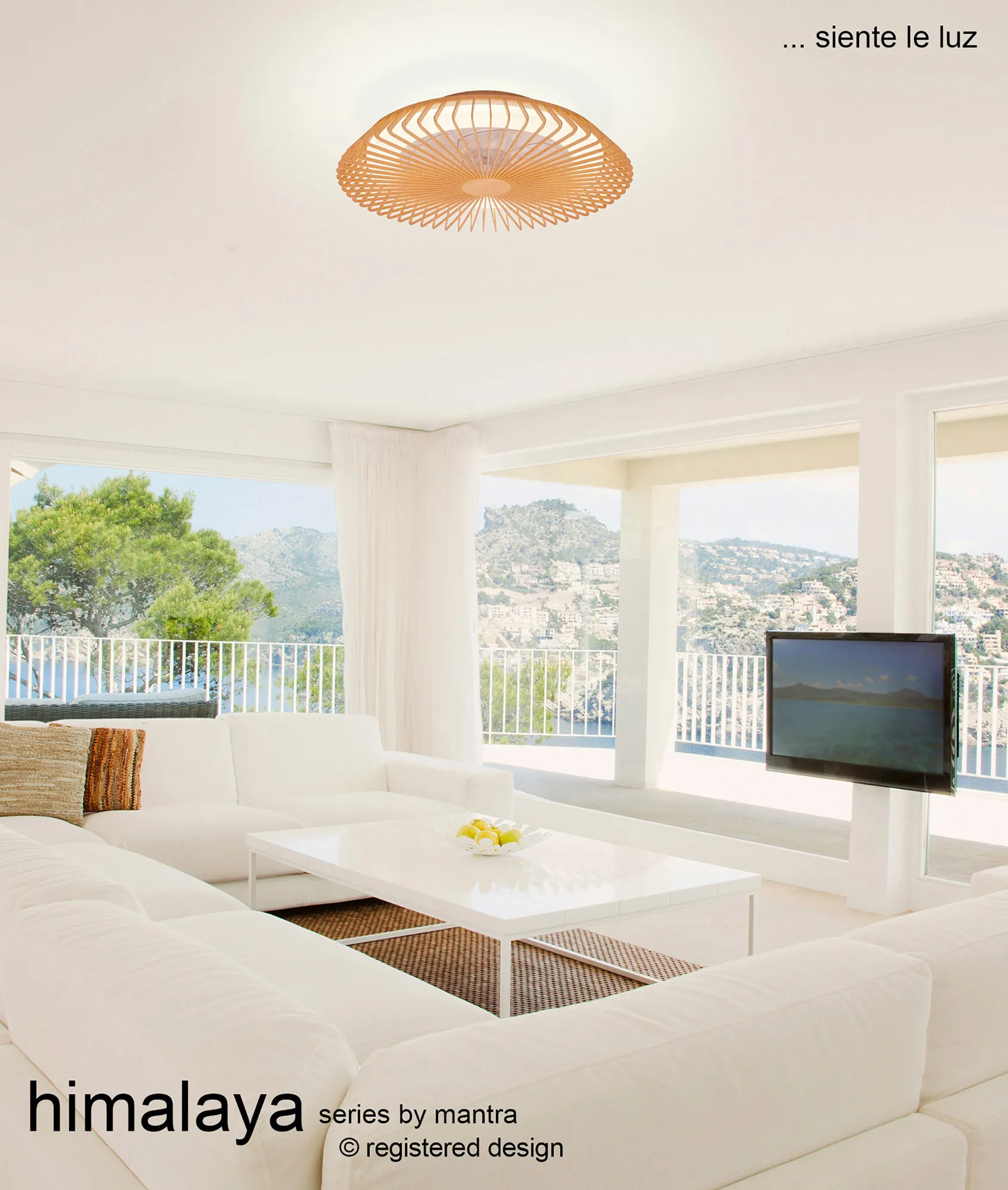 Himalaya LED Fan, Alexa/Google Voice Controls - Various Colours - Image 5