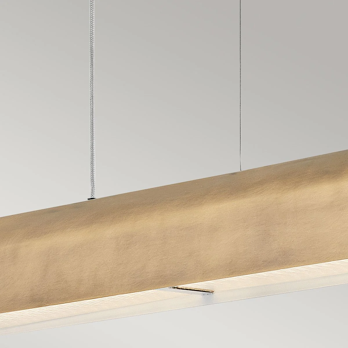 Hinkley Arco Linear LED pendant - Heritage Brass/ Black - Image 11