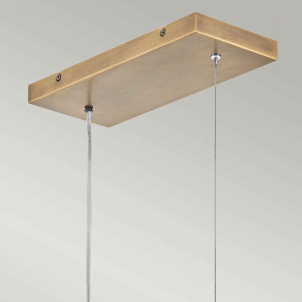 Hinkley Arco Linear LED pendant - Heritage Brass/ Black - Image 12