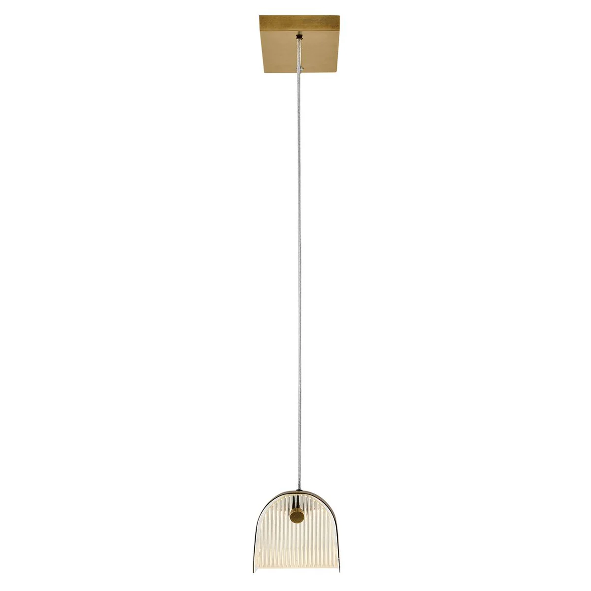 Hinkley Arco Linear LED pendant - Heritage Brass/ Black - Image 7