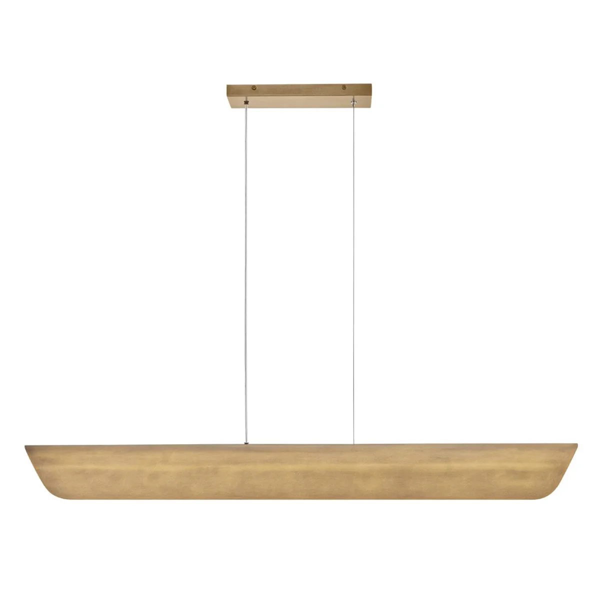 Hinkley Arco Linear LED pendant - Heritage Brass/ Black - Image 8