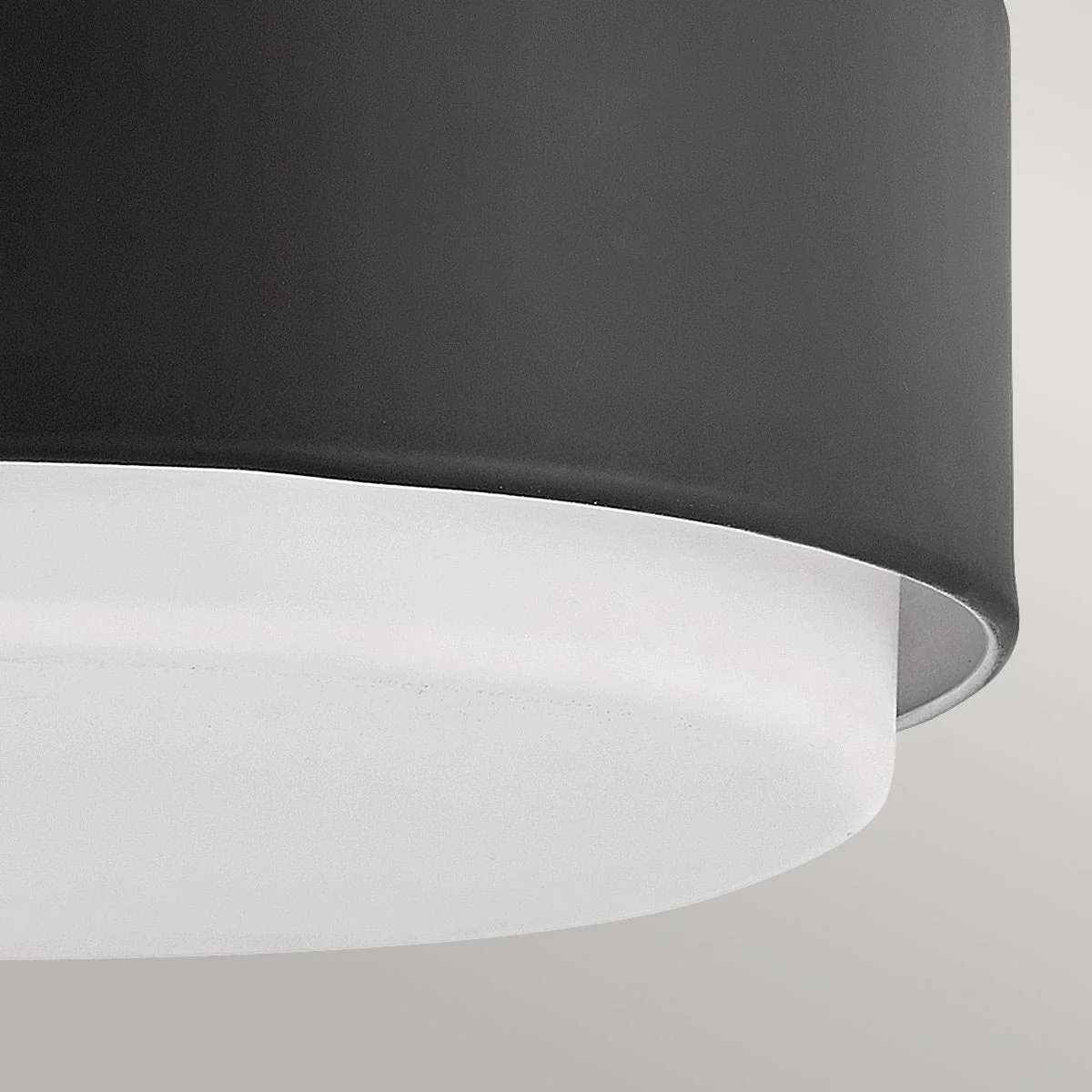 Hinkley Cedric Flush Small Mount  - Black/ Lacquered Brass - Image 3