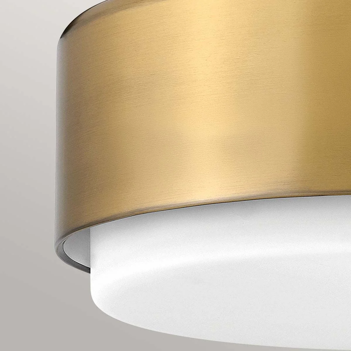 Hinkley Cedric Flush Small Mount  - Black/ Lacquered Brass - Image 6