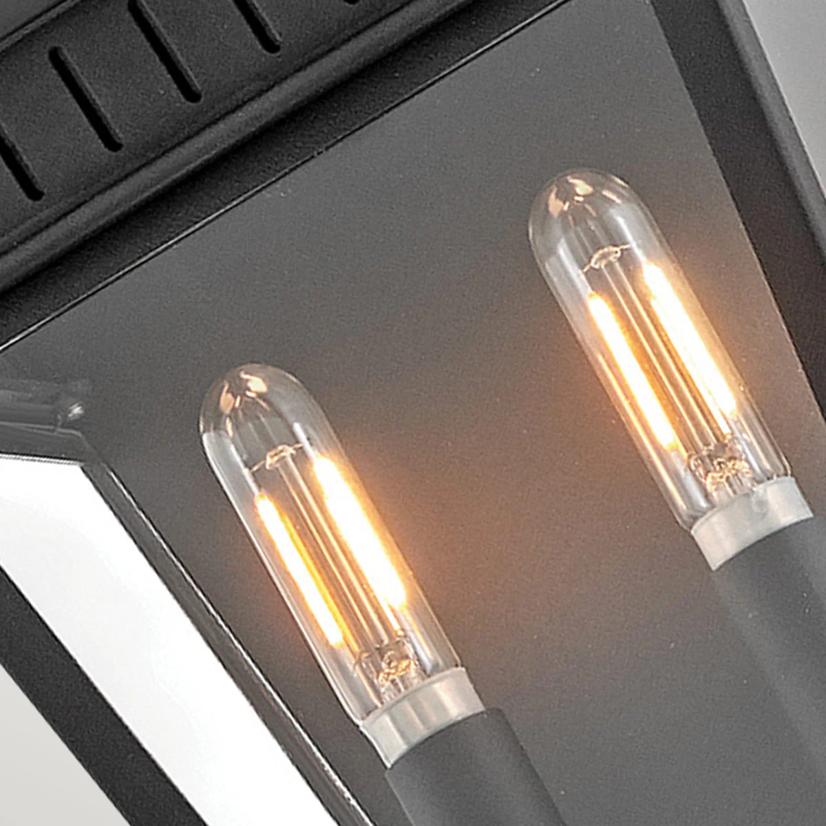 Hinkley Chapel Hill Outdoor Half Wall Lantern - Museum Black  IP44 E14 - Image 9