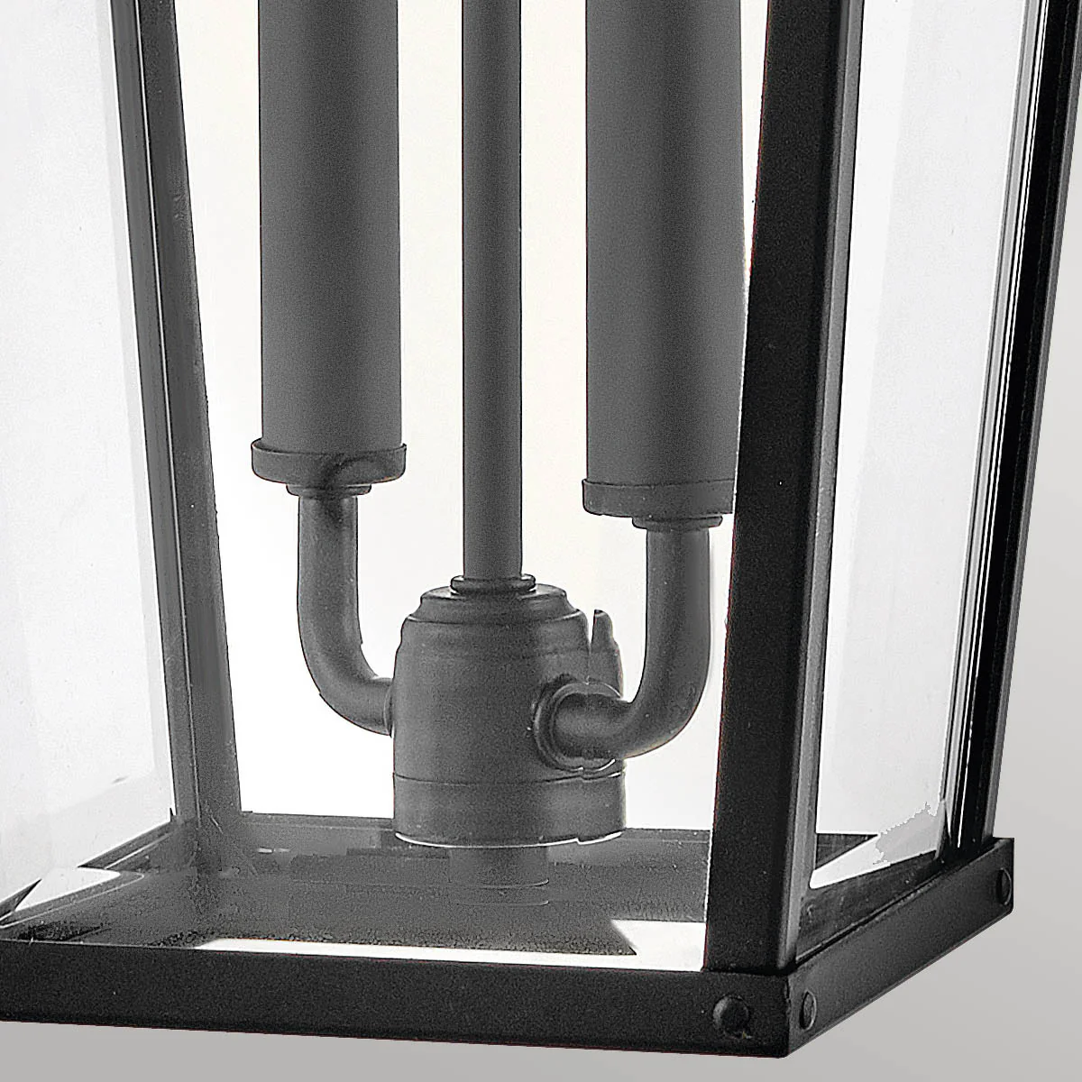 Hinkley Dawson 1 lt Outdoor Large Wall Lantern - Black with Burnished Bronze accent IP44 E14 - Image 5