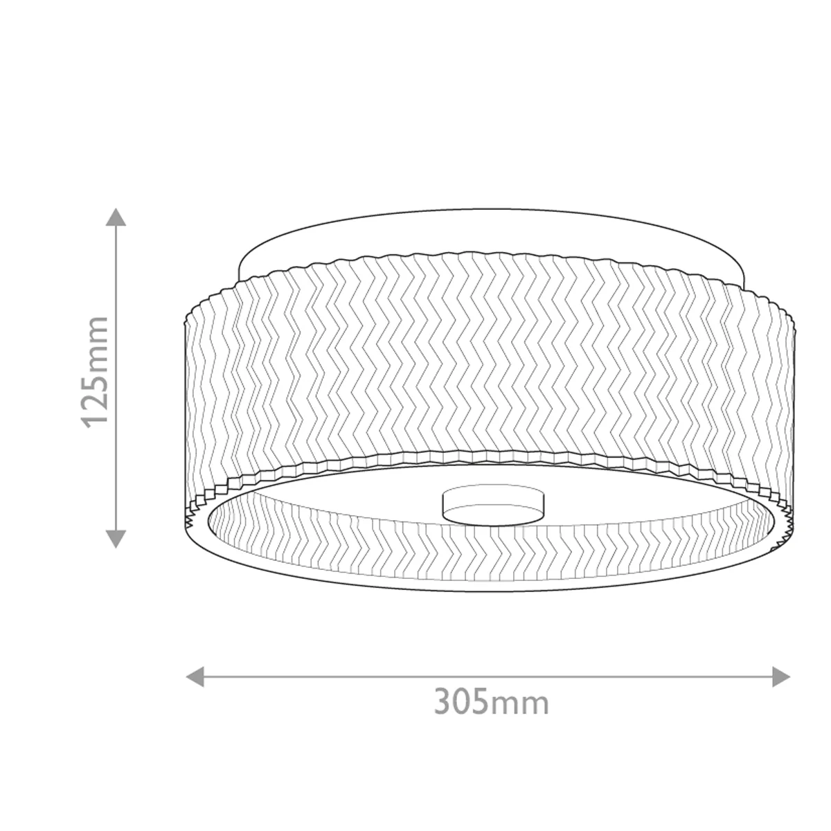 Hinkley Elle 2 lt Small Flush -E27 - Image 15