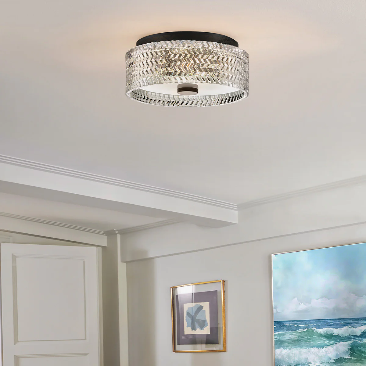 Hinkley Elle 2 lt Small Flush -E27 - Image 2