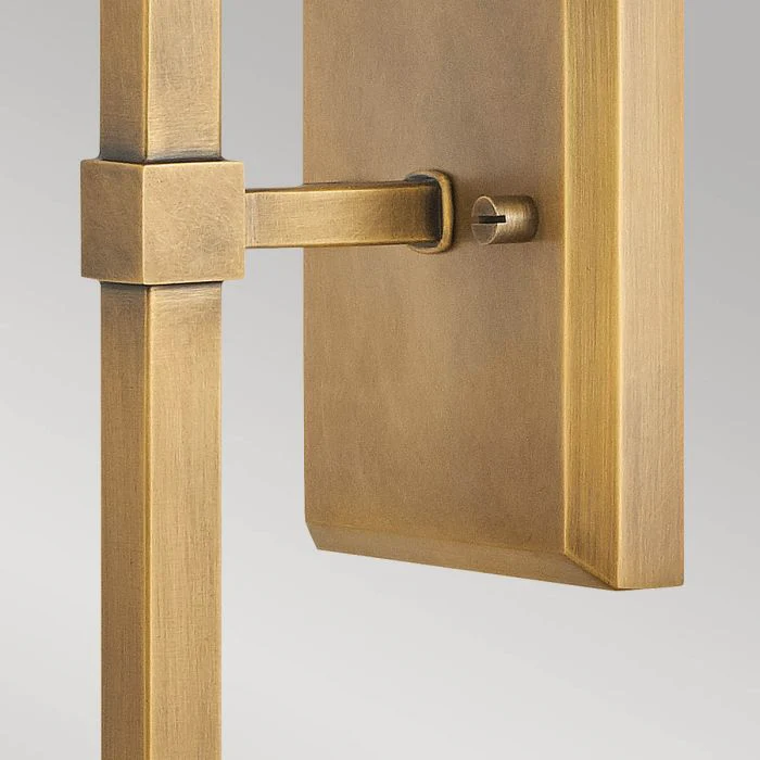 Hinkley Moore 1 lt Wall Light - Heritage Brass with Ivory Linen Shade - Image 5
