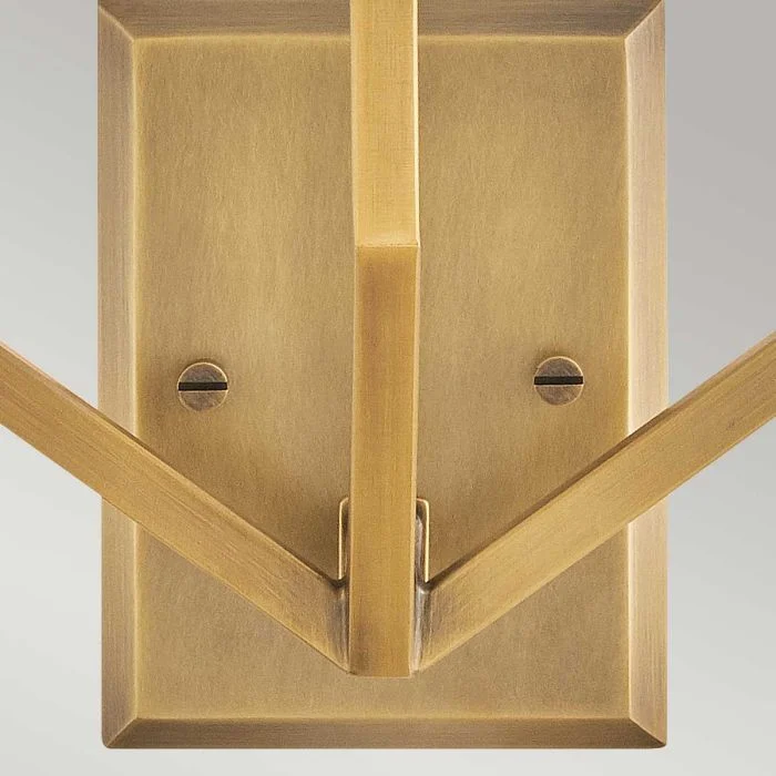 Hinkley Moore 3 lt Large Wall Light - Heritage Brass with Ivory Linen Shade - Image 4