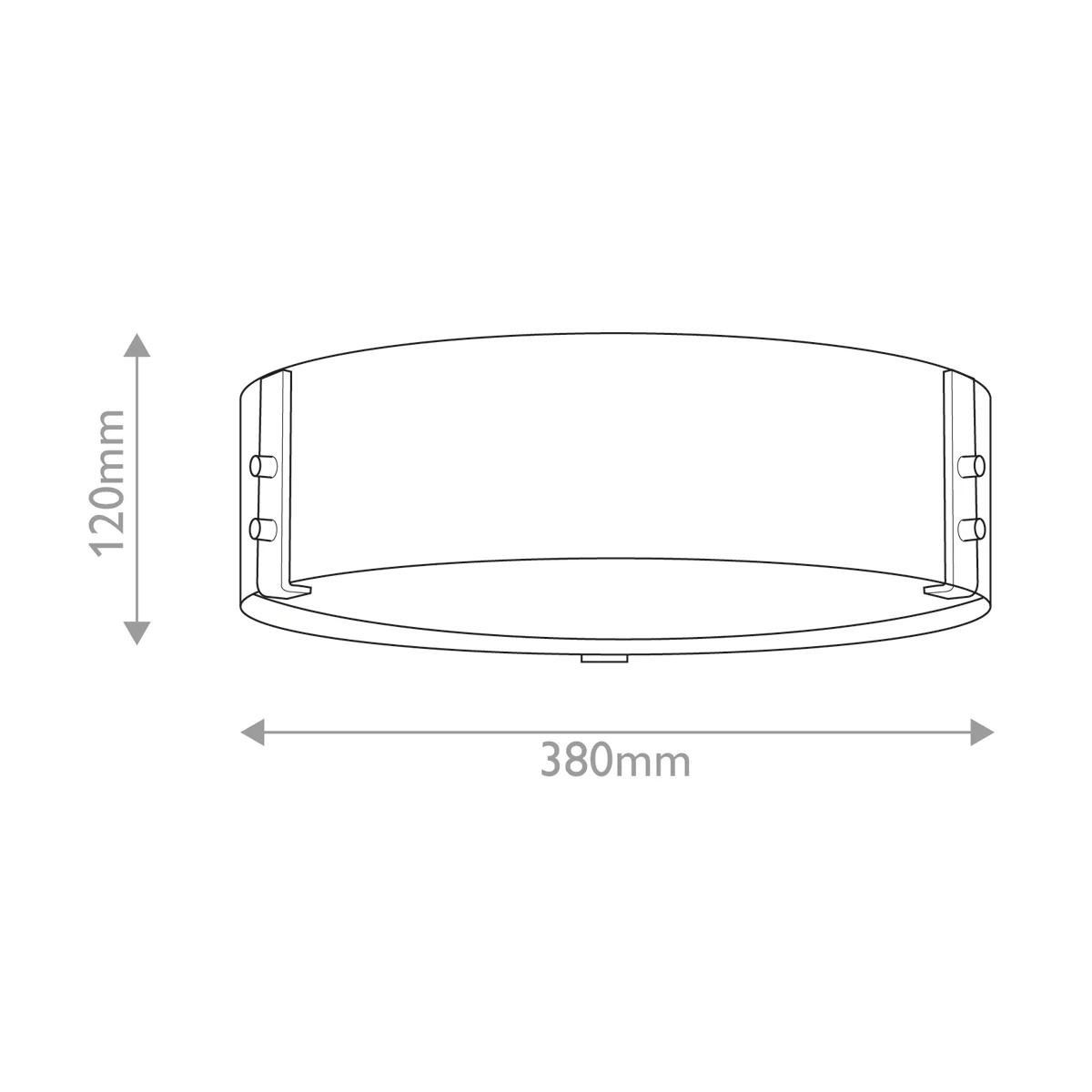 Hinkley Sawyer Flush Ceiling Light - Sequoia wood effect with rust Iron accents  IP44 E14 - Image 7