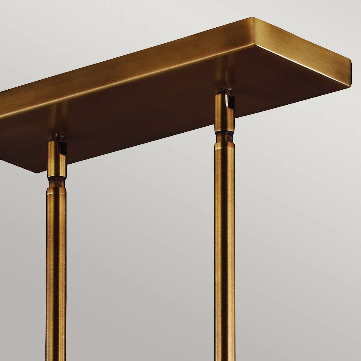 Hobson 3Lt Island Ceiling Light - Satin Nickel/Aged Brass Finish - Image 5