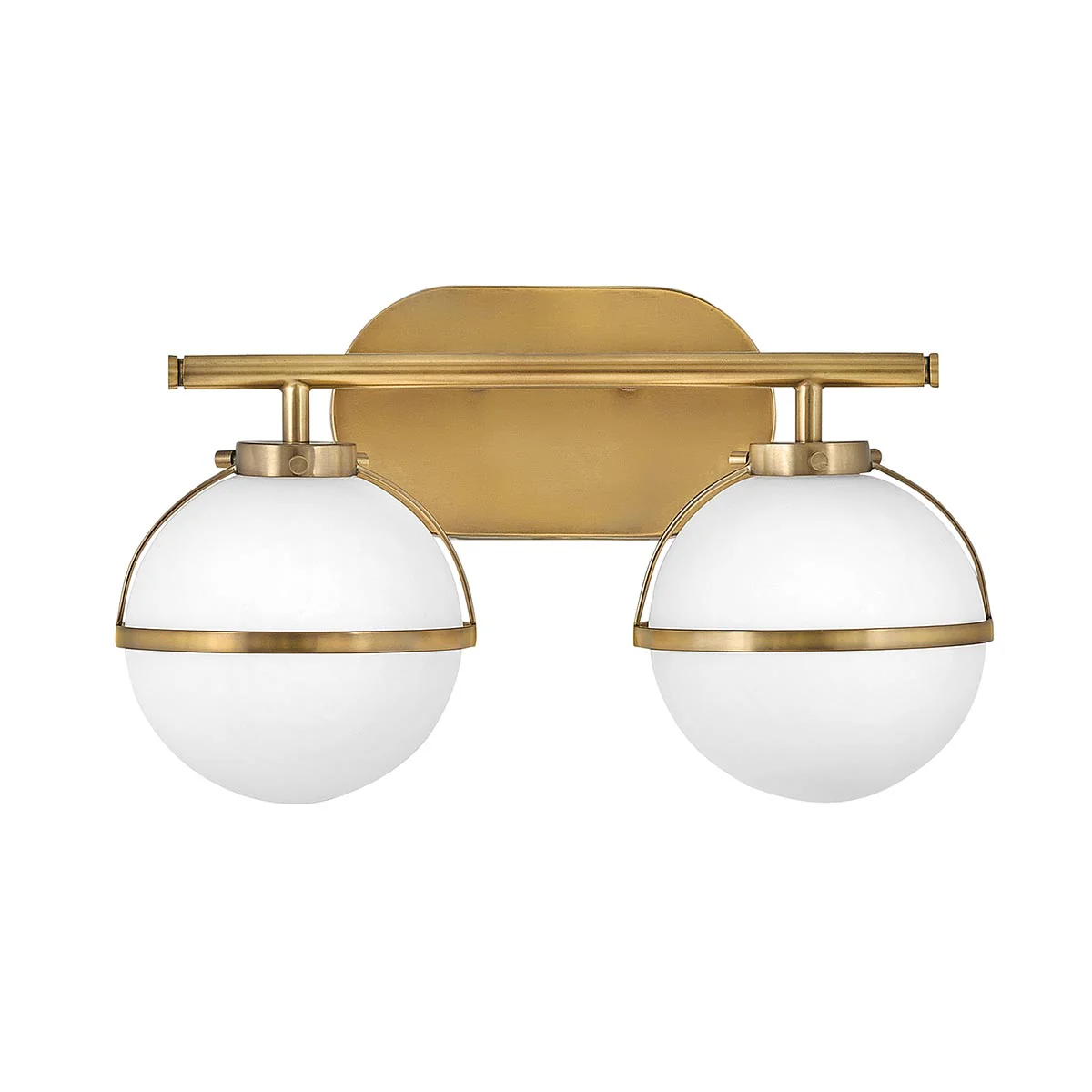 Hollis 2/3 Light Wall Light Heritage Brass/Black/Brass IP44 - Finish