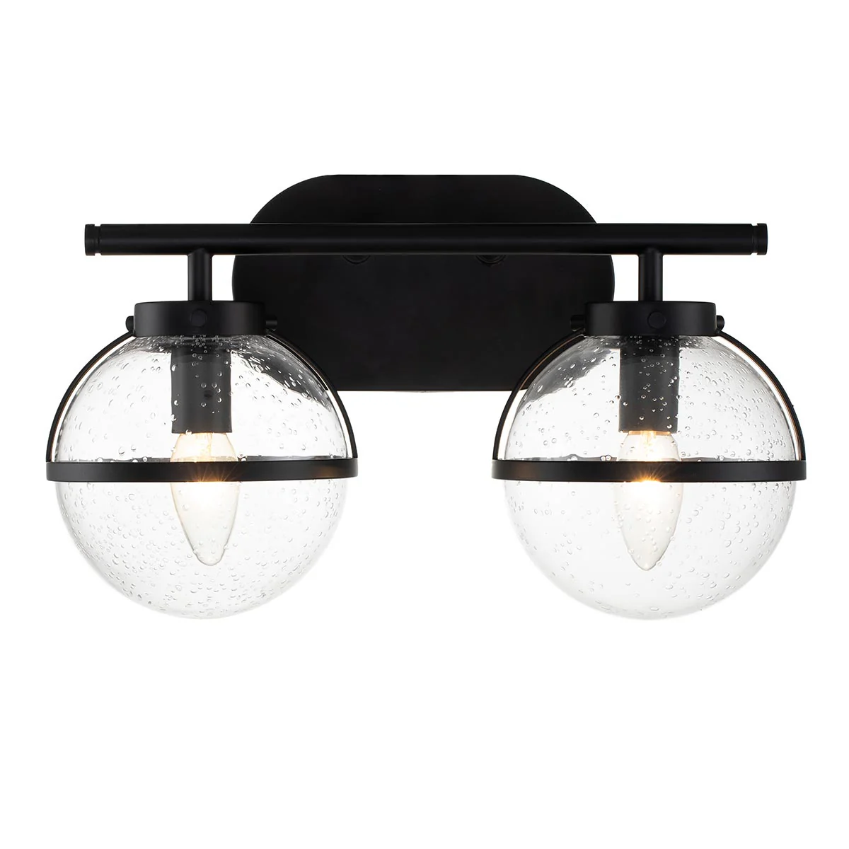 Hollis 2/3 Light Wall Light Heritage Brass/Black/Brass IP44 - Finish - Image 4