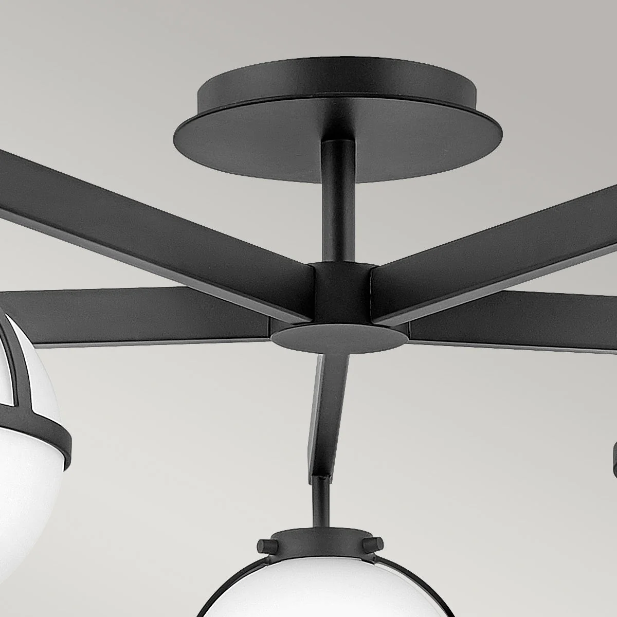 Hollis 5 Light Semi-Flush - In Various Finishes E14 IP44 - Image 9