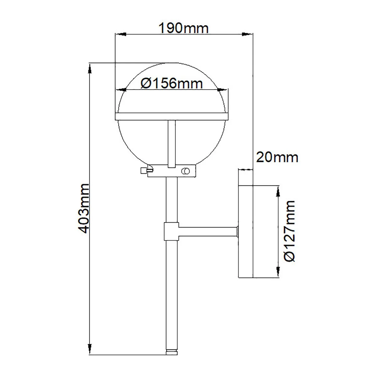 Hollis Single Light Wall Light IP44 - Heritage Brass/Black/Brass - Image 12