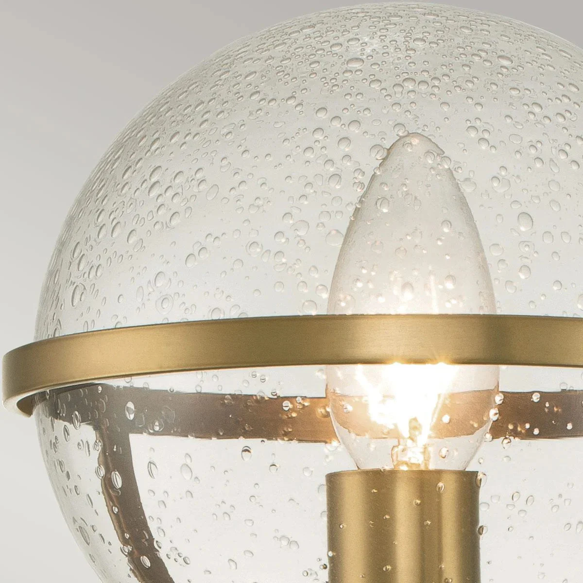 Hollis Single Light Wall Light IP44 - Heritage Brass/Black/Brass - Image 14