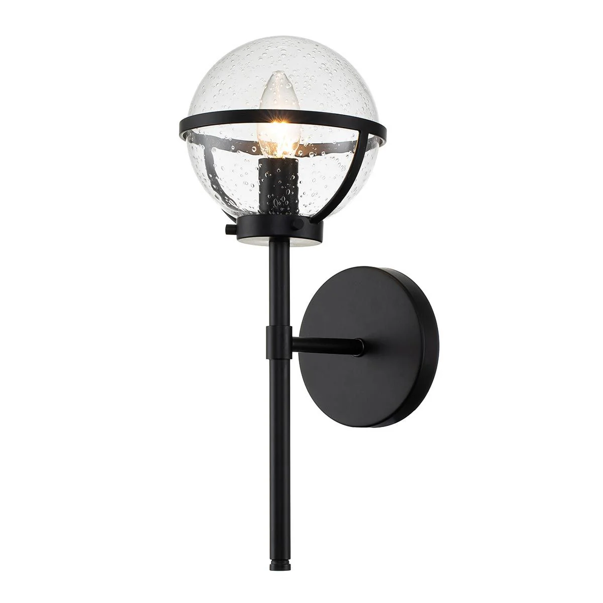 Hollis Single Light Wall Light IP44 - Heritage Brass/Black/Brass - Image 18