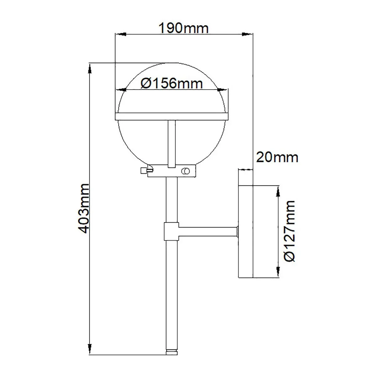 Hollis Single Light Wall Light IP44 - Heritage Brass/Black/Brass - Image 5