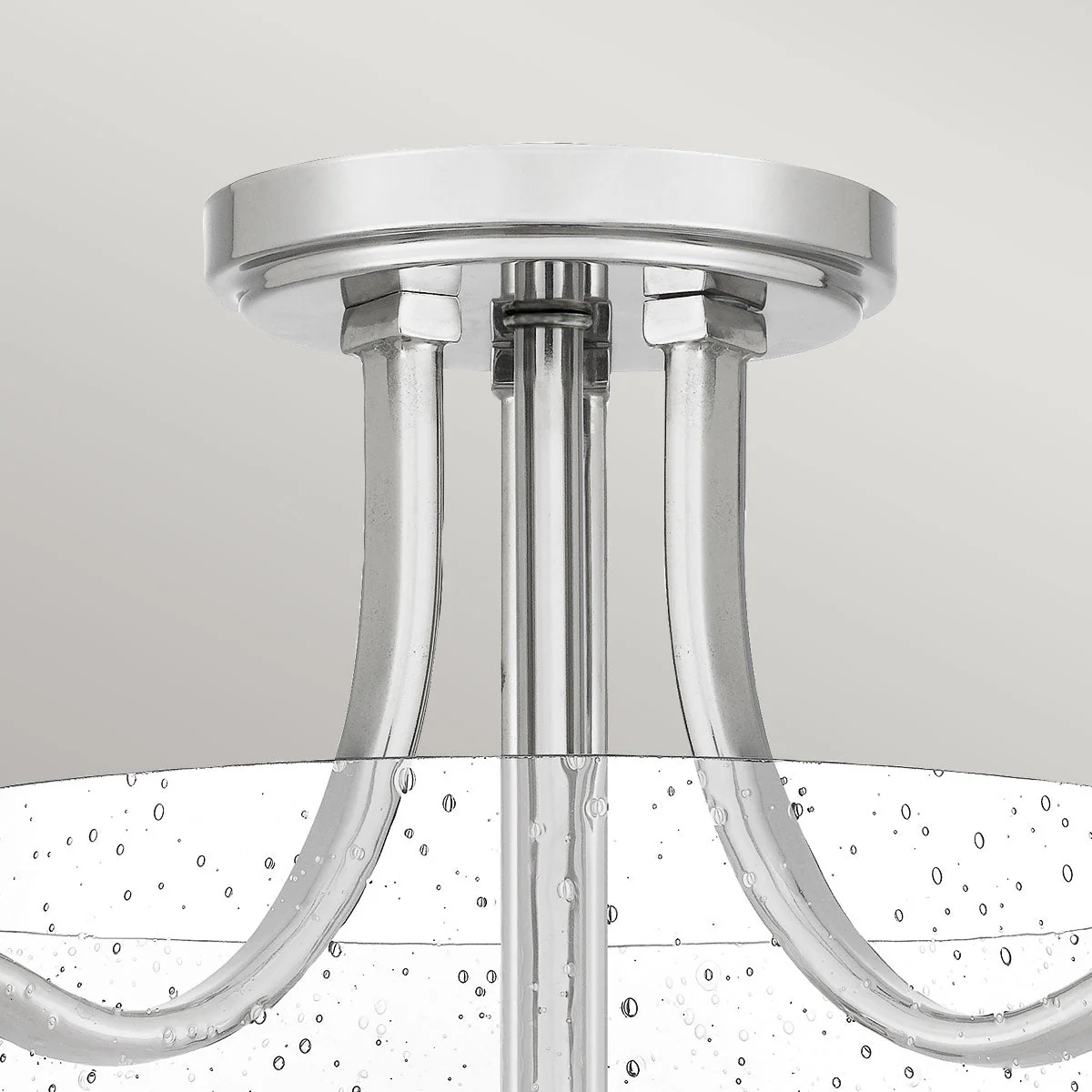 Hollister 2 Light Semi-Flush - Brushed Brass/ Polished Nickel - Image 12