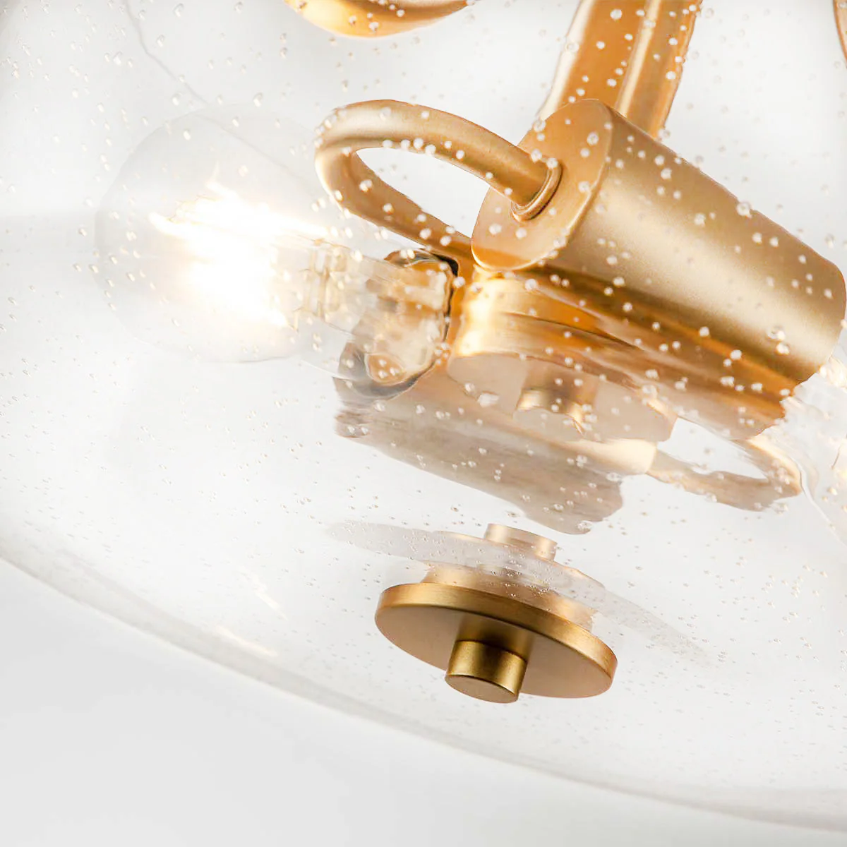 Hollister 2 Light Semi-Flush - Brushed Brass/ Polished Nickel - Image 3