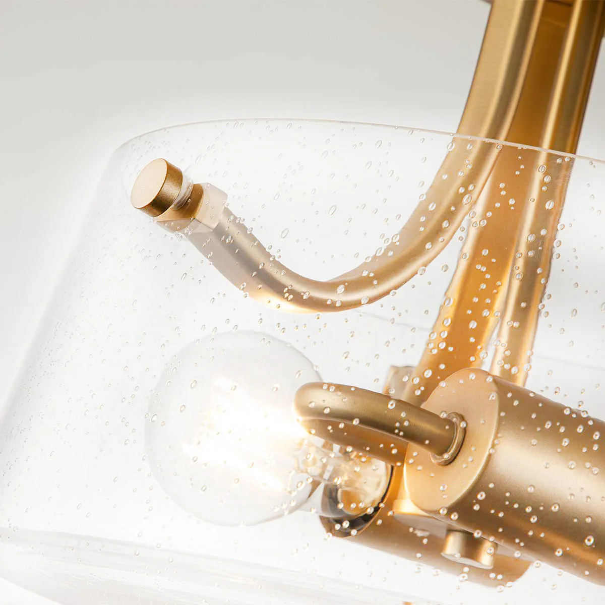 Hollister 2 Light Semi-Flush - Brushed Brass/ Polished Nickel - Image 4