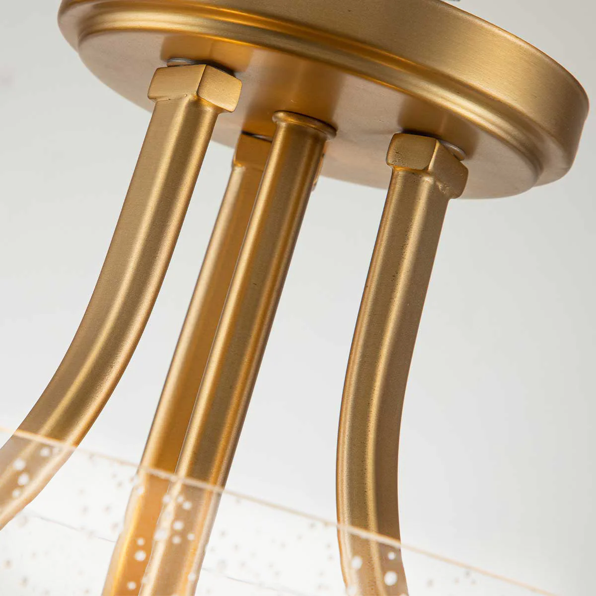 Hollister 2 Light Semi-Flush - Brushed Brass/ Polished Nickel - Image 5