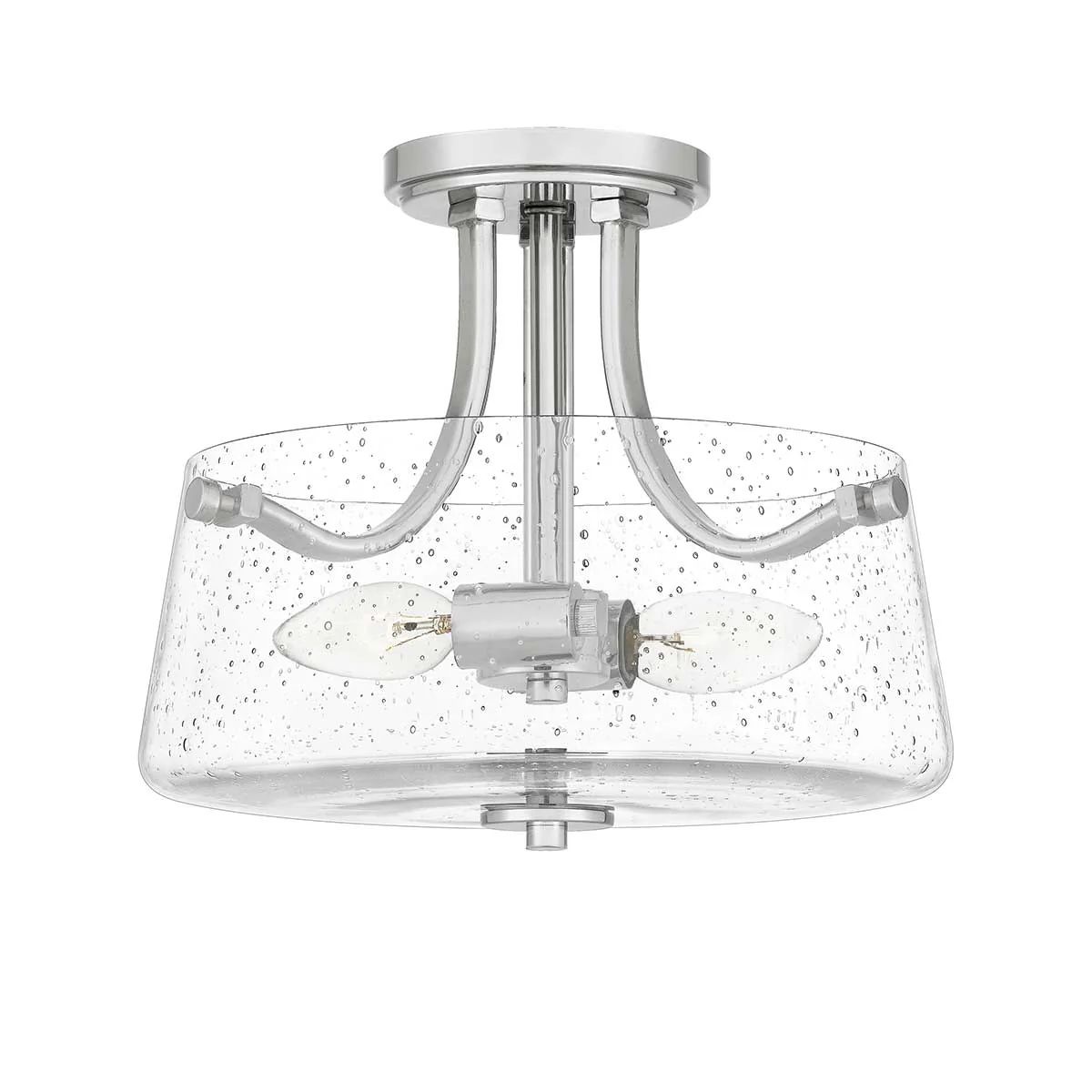 Hollister 2 Light Semi-Flush - Brushed Brass/ Polished Nickel - Image 8