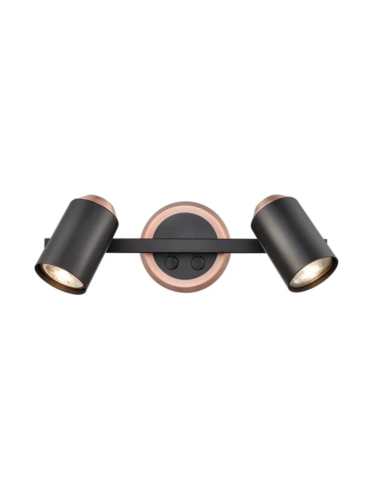 Holly  1/2Lt Wall Bracket - Black & Copper/Black & Brass Finish - Image 2