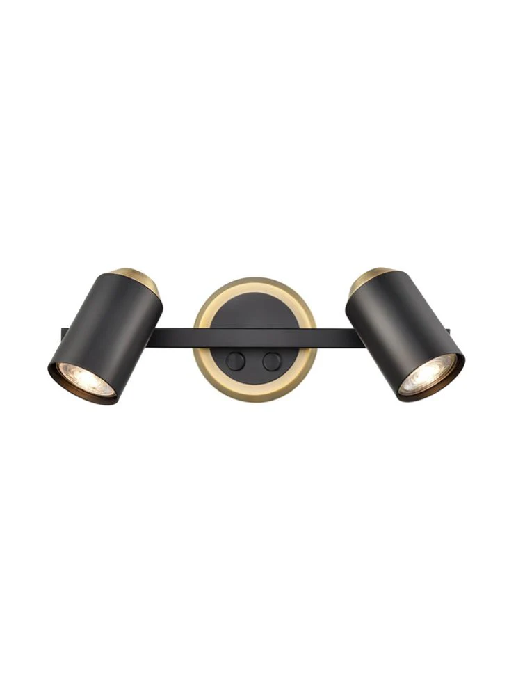 Holly  1/2Lt Wall Bracket - Black & Copper/Black & Brass Finish - Image 4