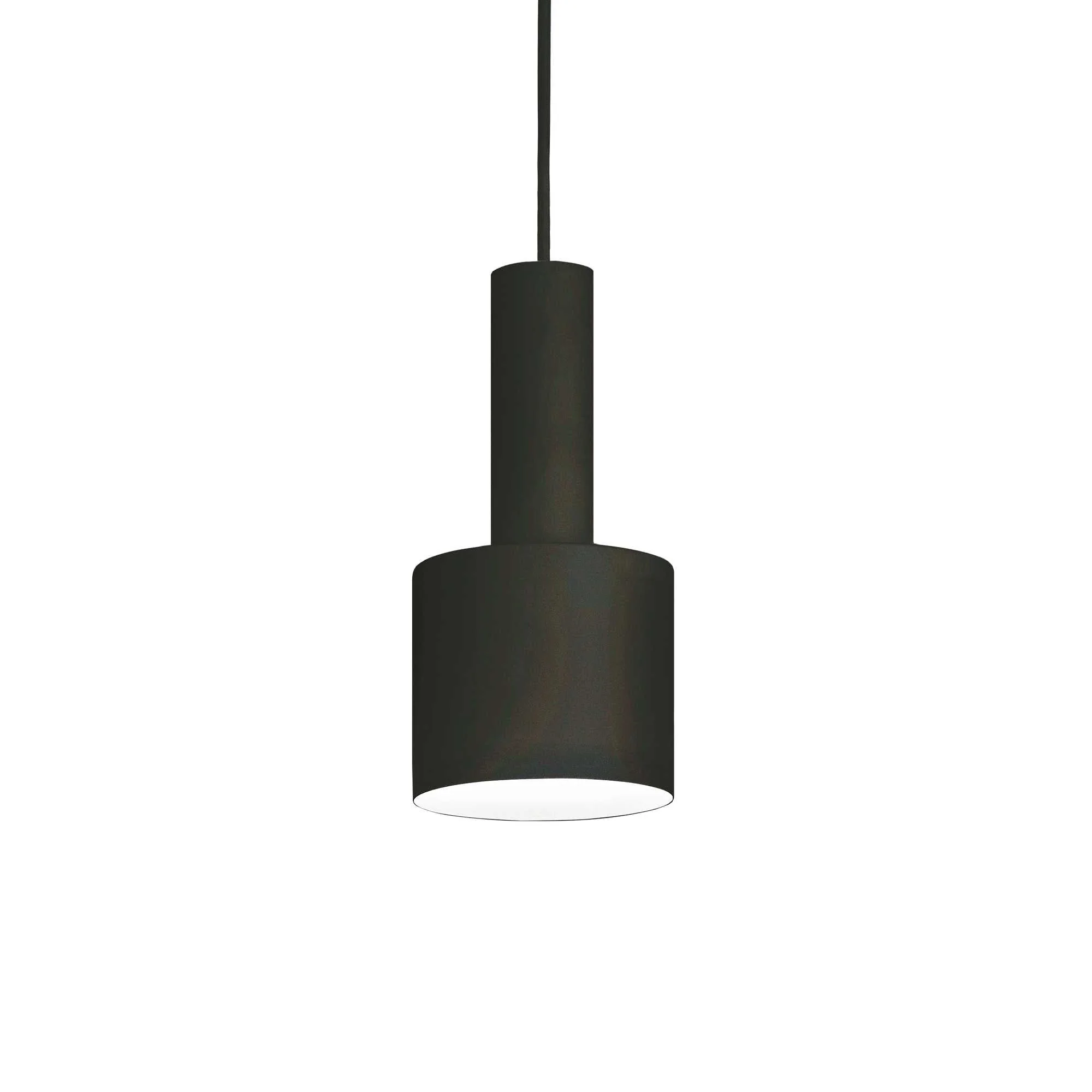 Holly Single Pendant Light - White/Black/Brass Finish - Image 2