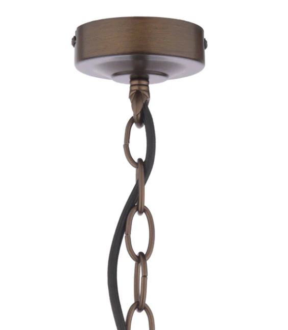 Holwell 2 Light Pendant Antique Bronze With Shade - Image 5