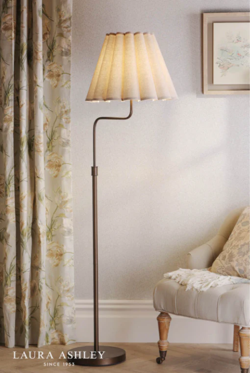 Holwell Floor Lamp Antique Bronze With Shade - Image 3