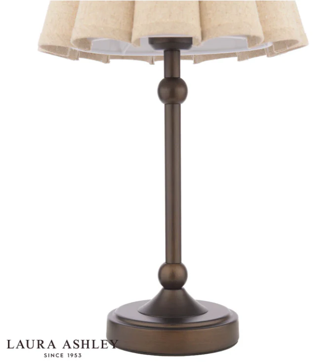 Holwell Table Lamp Antique Bronze With Shade - Image 2