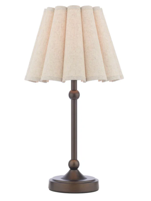 Holwell Table Lamp Antique Bronze With Shade - Image 4