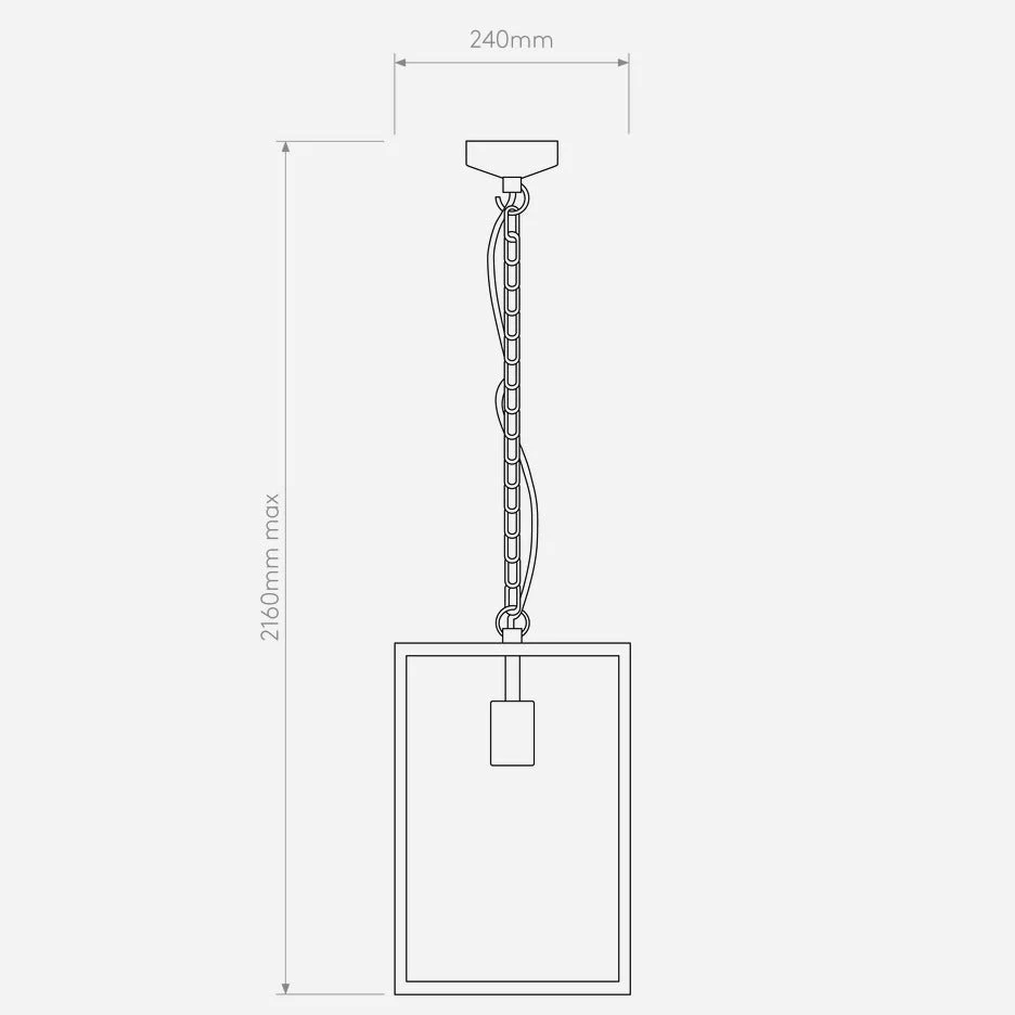 Homefield Pendant 240/360/450 1Lt Pendant - Various Sizes & Finish - Image 9