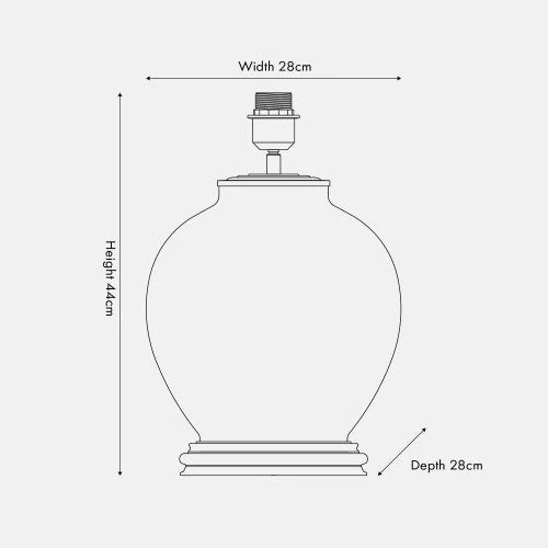 Honeysuckle Large Glass Table Lamp Base - Image 3