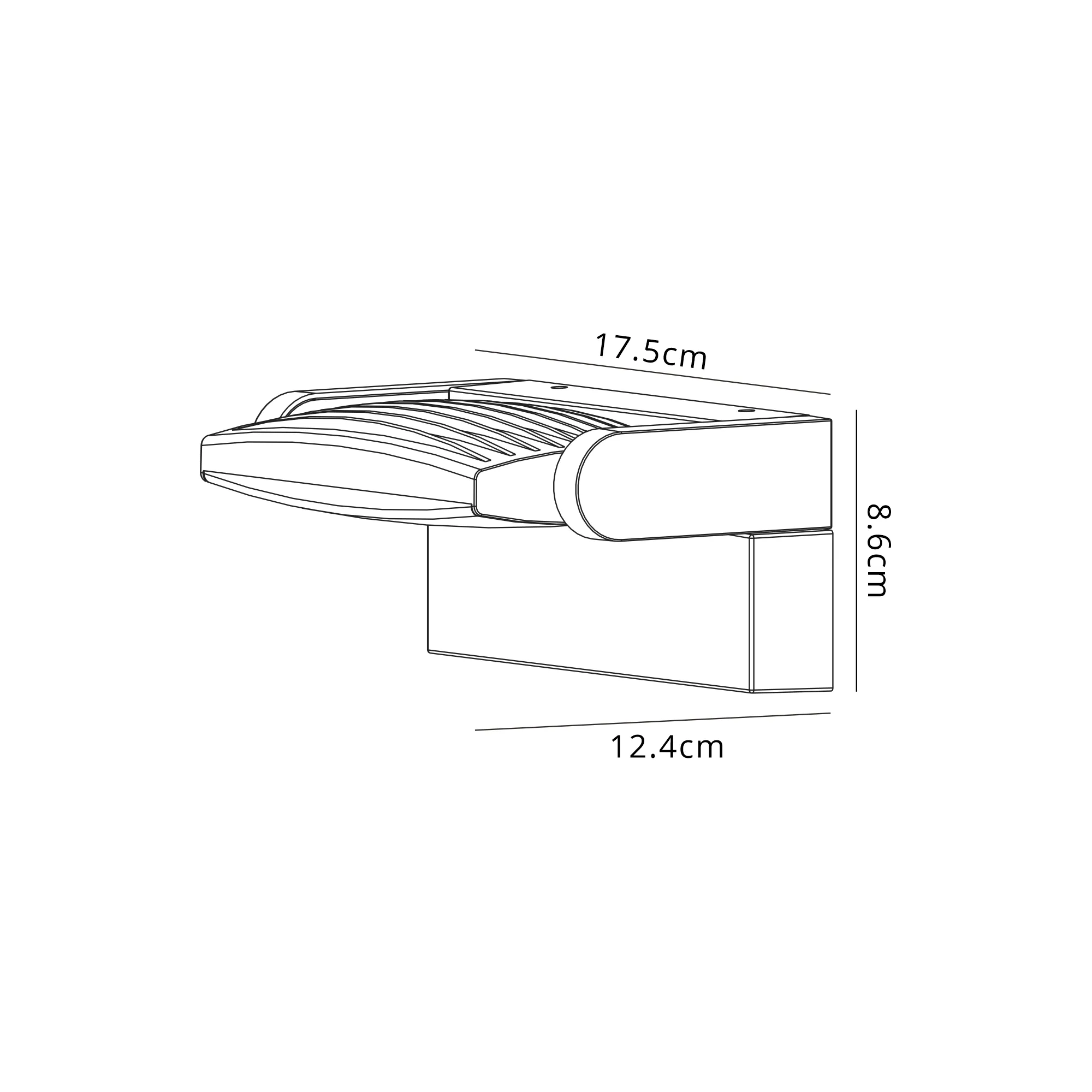Hood Wall Lamp 12W LED, 3000K, 1100lm, IP65 3yrs Warranty - Image 8
