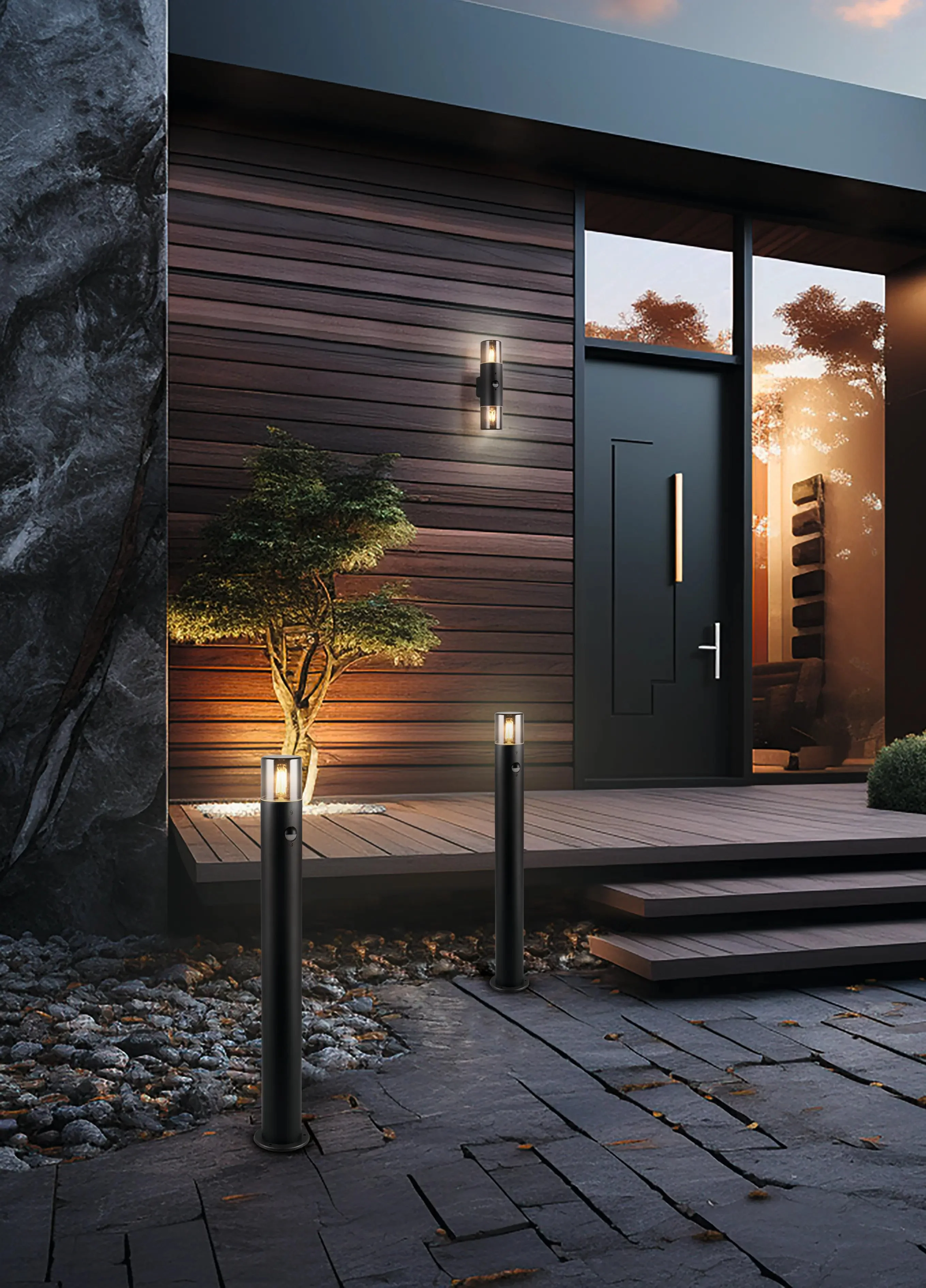 HOOSIC PIR Outdoor Wall Light IP44 Motion Sensor - Image 8
