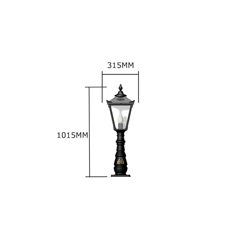 Hopetown 1.1m Pedestal Light - Cast Iron - Image 5