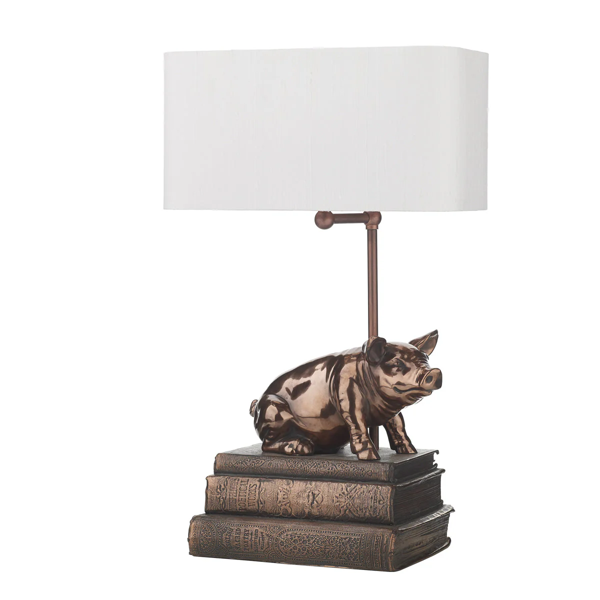 Horace Table Lamp In Copper - Base Only B22 - Image 4