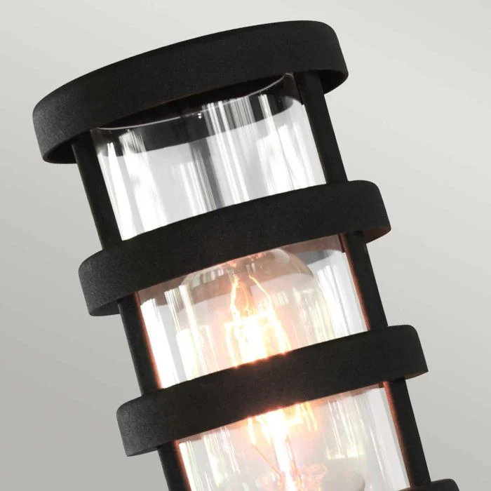 Hornbaek 1 Light Pedestal Lantern - Black - Image 5