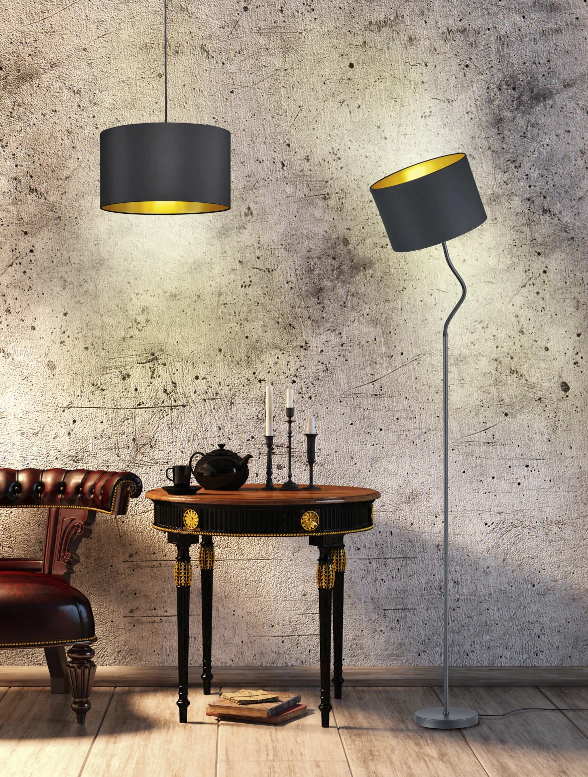 Hostel Arc Floor Lamp - Black - Image 3