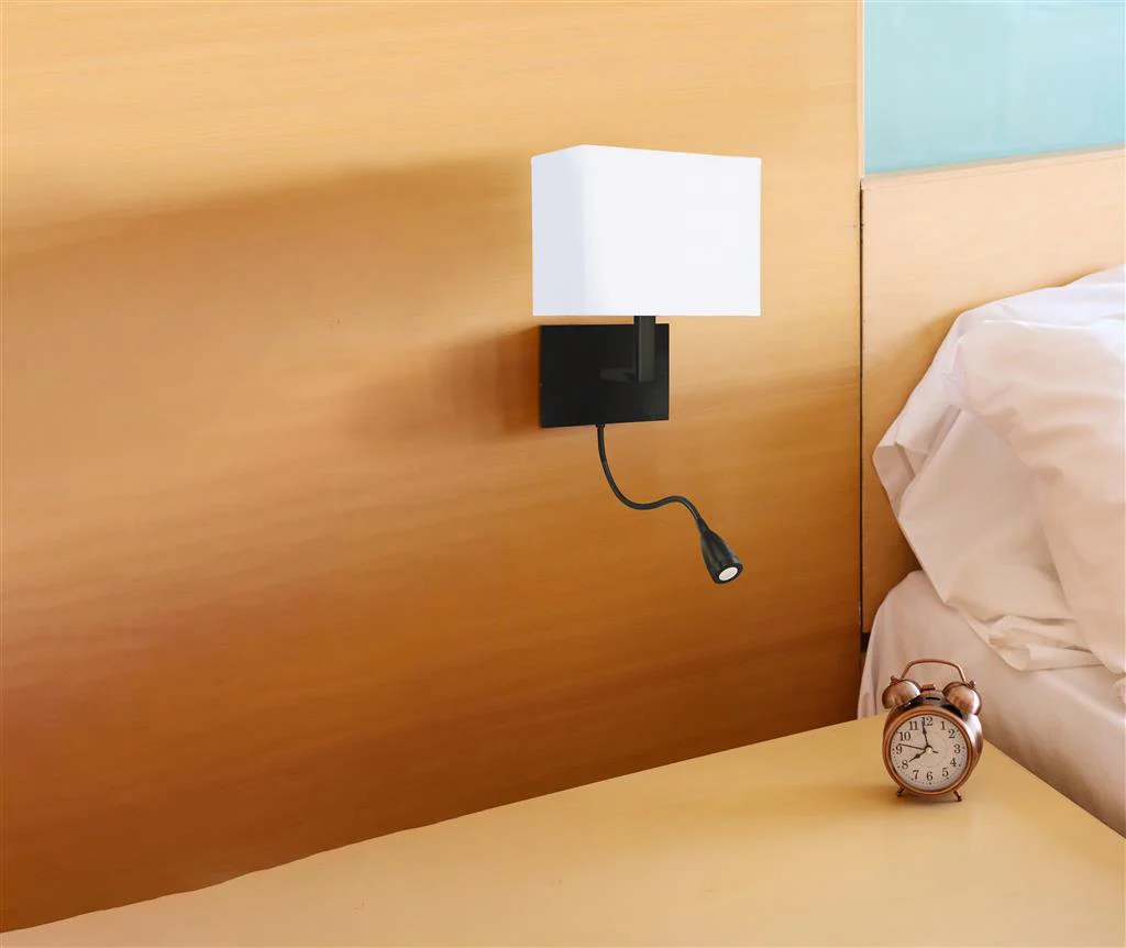 Hotel Dual Arm Wall Light In Various Finish E27 - Image 4