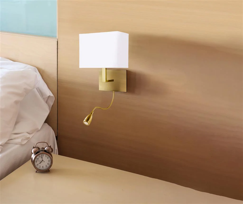 Hotel Dual Arm Wall Light In Various Finish E27 - Image 5