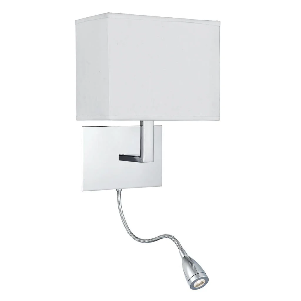 Hotel Dual Arm Wall Light In Various Finish E27 - Image 8