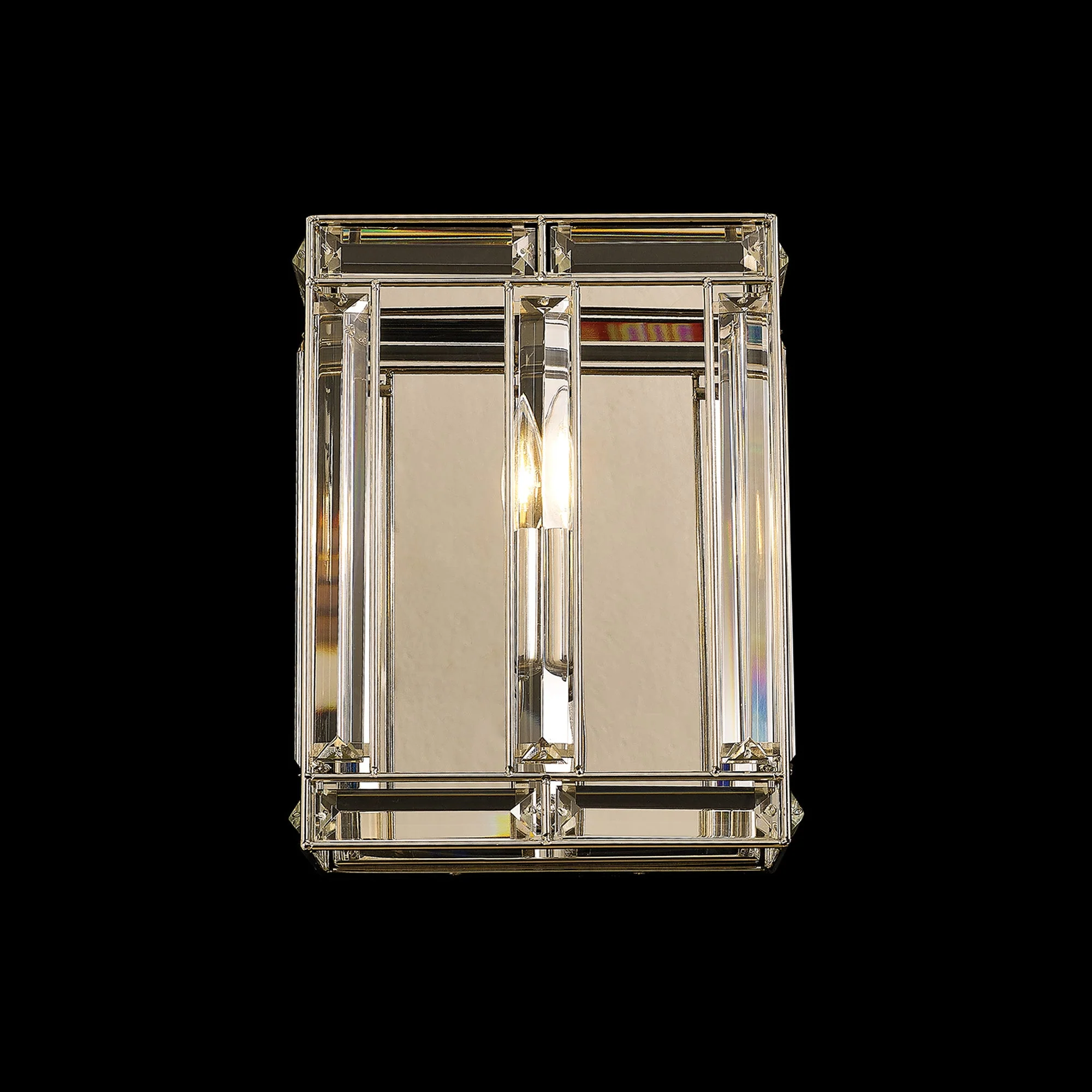 Hound Rectangular/Square Wall Light, 2 Light E14, Polished Nickel - Image 10